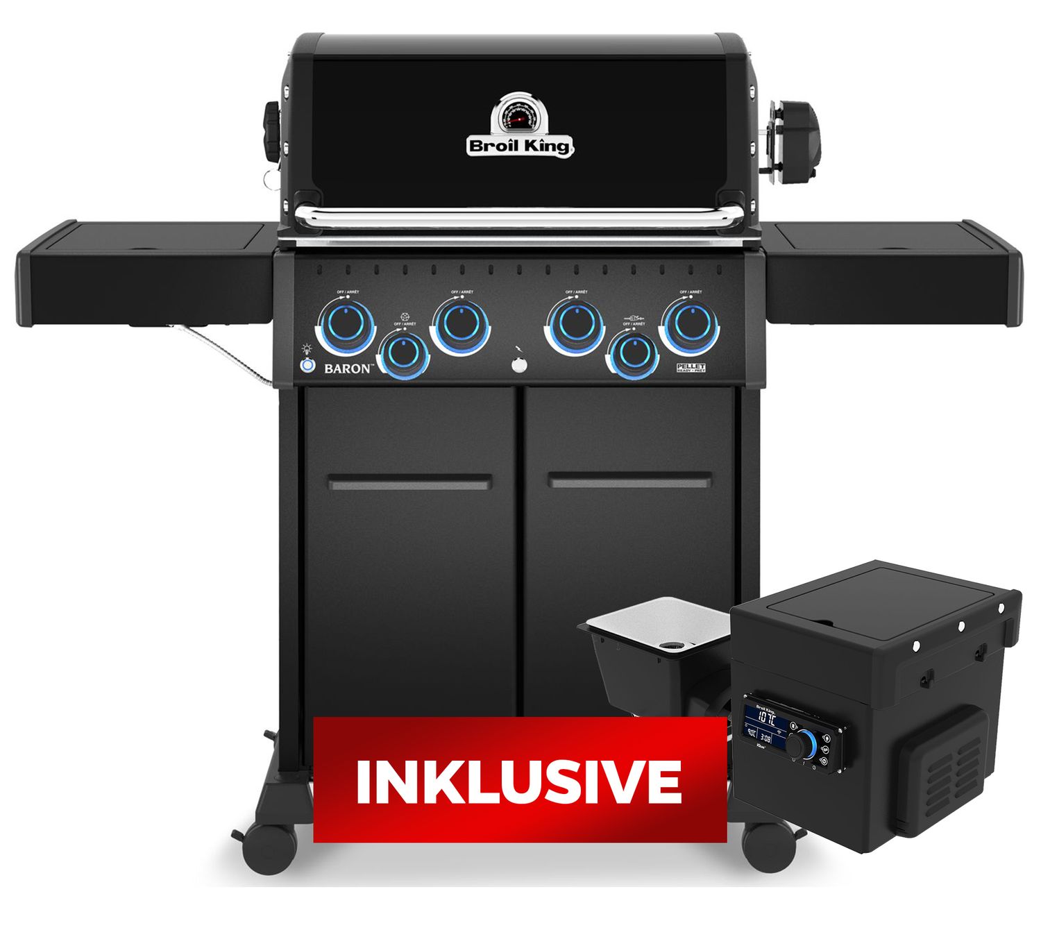 Broil-King-Gasgrill-Baron-490-X-Shadow-674182-Pelletgrill-Set.jpg Broil King Baron 490 X Shadow Gasgrill / Pelletgrill - mit Pelletmodul 400 – Bild 1