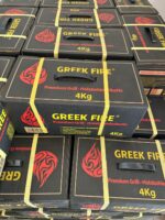 Greek Fire Premium Holzkohlebriketts 4 kg - Palette 96 Stk. (384 kg) – Bild 2