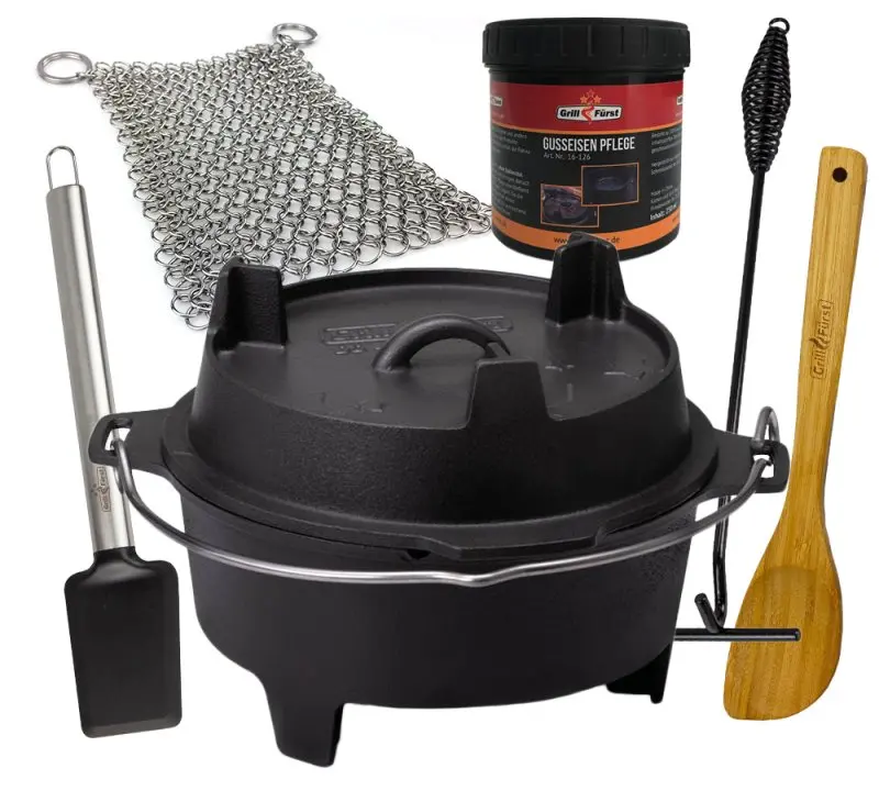 Grillfuerst-Dutch-Oven-DO12-AYN-Bundle_1.jpg.webp Dutch Oven BBQ Edition DO12 - X-DEAL inkl. Starterset Zubehör – Bild 1
