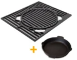 X-Rost System für Gasgrills - inkl. Gusspfanne
